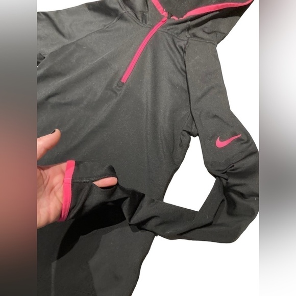 Nike Pro - Girl’s Youth Hooded Long Sleeve Active Wear Top - Picture 5 of 11